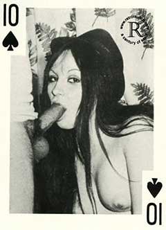 Black & White Retro Porn Playing Cards